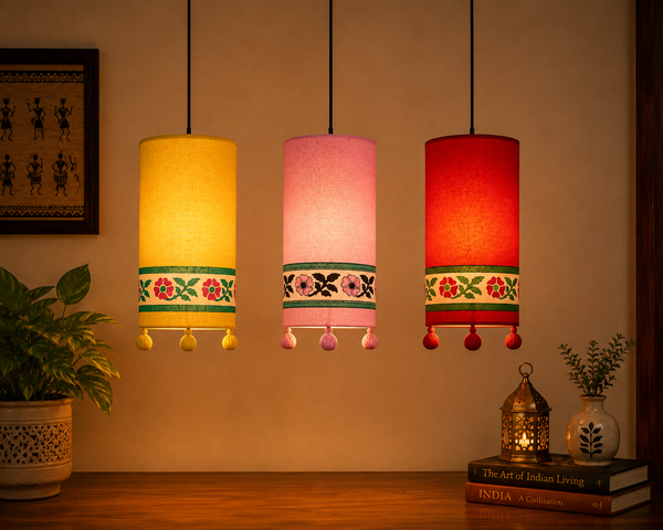 Block-Printed Lamps: Handmade Indian Lighting for Beautiful, Sustainable Spaces