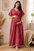 Rangresha Maternity Essentials – Full-Length Kaftan Maternity Gown