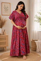 Rangresha Maternity Essentials – Full-Length Kaftan Maternity Gown