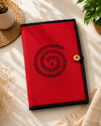 Button File Folder-Spiral Shape Warli Print