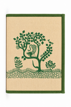 Forest Whisper - Handmade Zip File Folder - Natural Beige