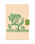 Forest Whisper Handmade Paper Diary - Natural Beige
