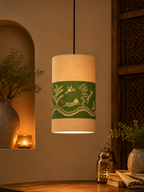 Forest Whisper Lamp Shade – Handcrafted Sustainable Home Décor (10" × 6")