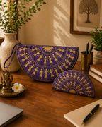 HALF ROUND MINI CLUTCH PURSE SET