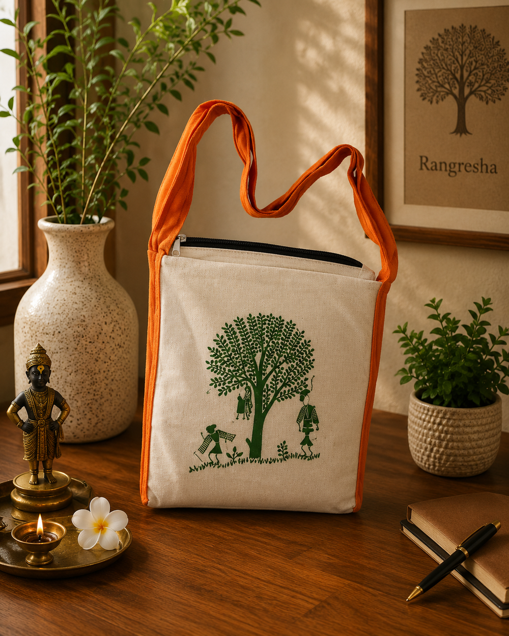 Shabnam Bag with Handloom Belt