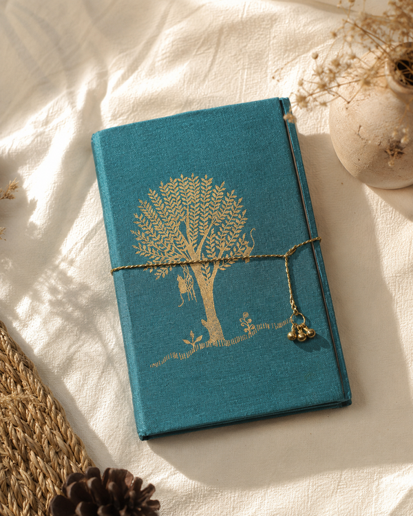 Handmade paper diary with cord