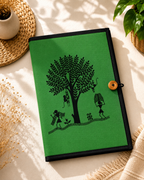 File Folder with Button | Warli Tree Design