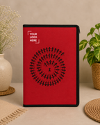 Zip File Folder-Spiral Shape Warli Print