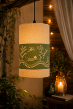 Forest Whisper Lamp Shade – Handcrafted Sustainable Home Décor (10" × 6")