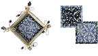 Tea Coaster Set with Tray Cotton - ColourBurst