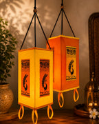 Peacock Triangular Lamps