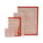 Exclusive Stationery Gift Hamper-Red Block print