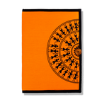 Handcrafted Button File Folder- Semicircle Warli Print