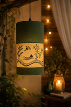 Forest Whisper Lamp Shade – Handcrafted Sustainable Home Décor (10" × 6")