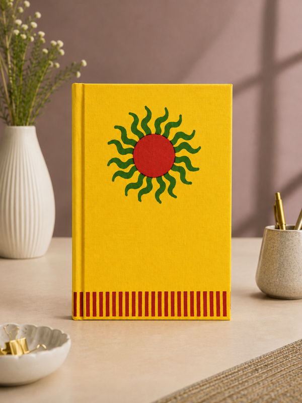 Block print artisan diary by RangResha, handmade diary in Nagpur, handcrafted journal Nagpur and hand-printed stationery