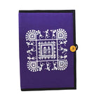 Button File Folder-Square shape Warli Print