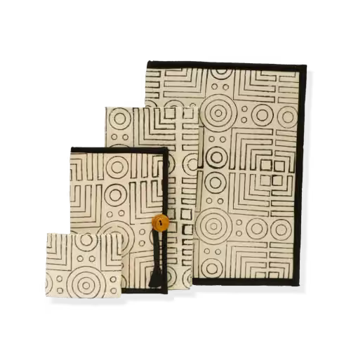 Exclusive Stationery Gift Hamper-Black Block print