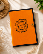 Button File Folder-Spiral Shape Warli Print