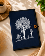 File Folder with Button | Warli Tree Design
