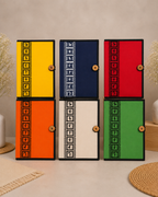 Button File Folder-Vertical Warli Print