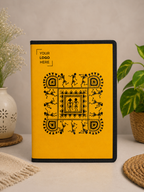 Zip File Folder-Square Shape Warli Print