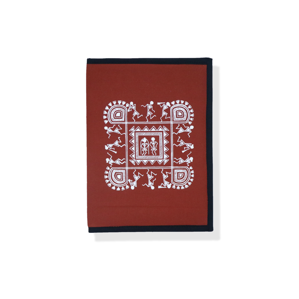 Zip File Folder-Square Shape Warli Print