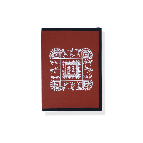 Zip File Folder-Square Shape Warli Print