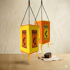 Peacock Triangular Lamps