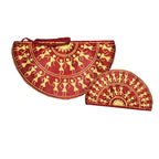 HALF ROUND CLUTCH PURSE SET