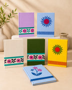 Handcrafted hand-block printed journal by RangResha, handmade diary in Nagpur, artisan stationery Nagpur and traditional block printing