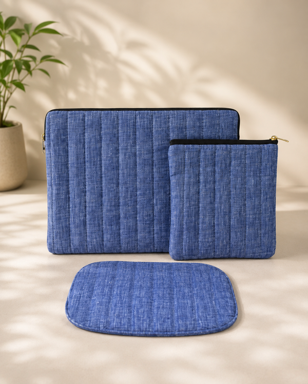 Handcrafted laptop sleeve combo by RangResha, made by artisans in Nagpur