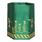 Handmade Paper Board Pen Stand with Fabric Cove